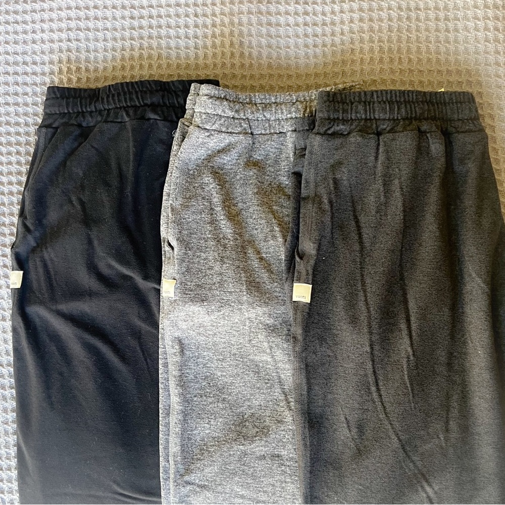 3 Pairs of Vuori Performance Joggers